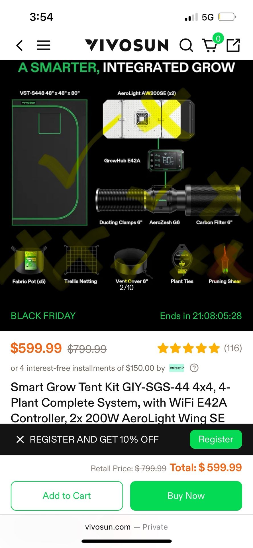 “plant Grow Tent” Picture Shows What It Comes With Some Parts Missing