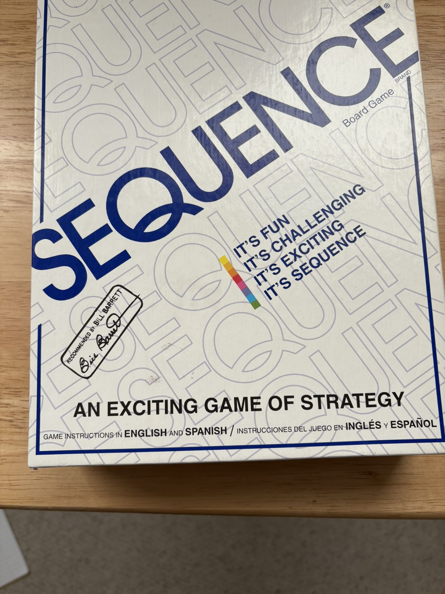 Sequence Board Game. Like New.