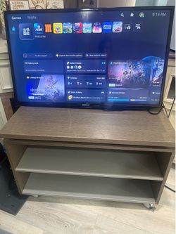 tv stand & Samsung Tv