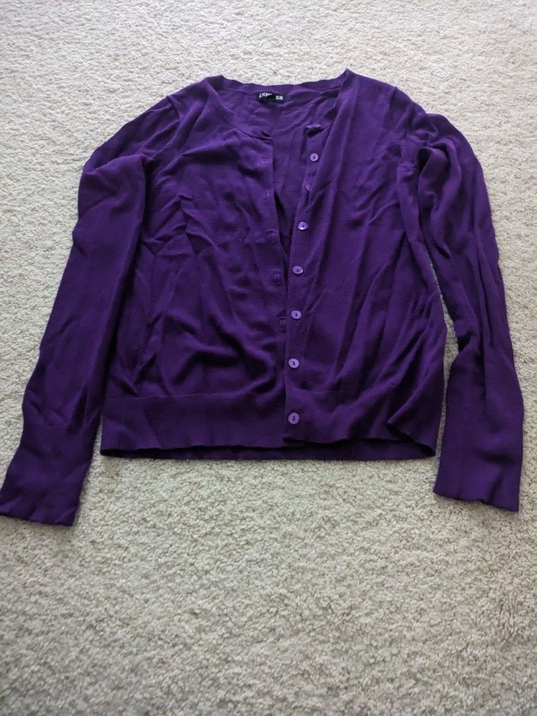 Purple Cardigan