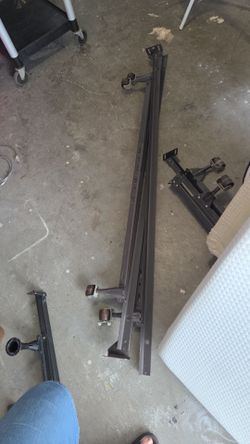 Twin full adjustable metal frame in good condition