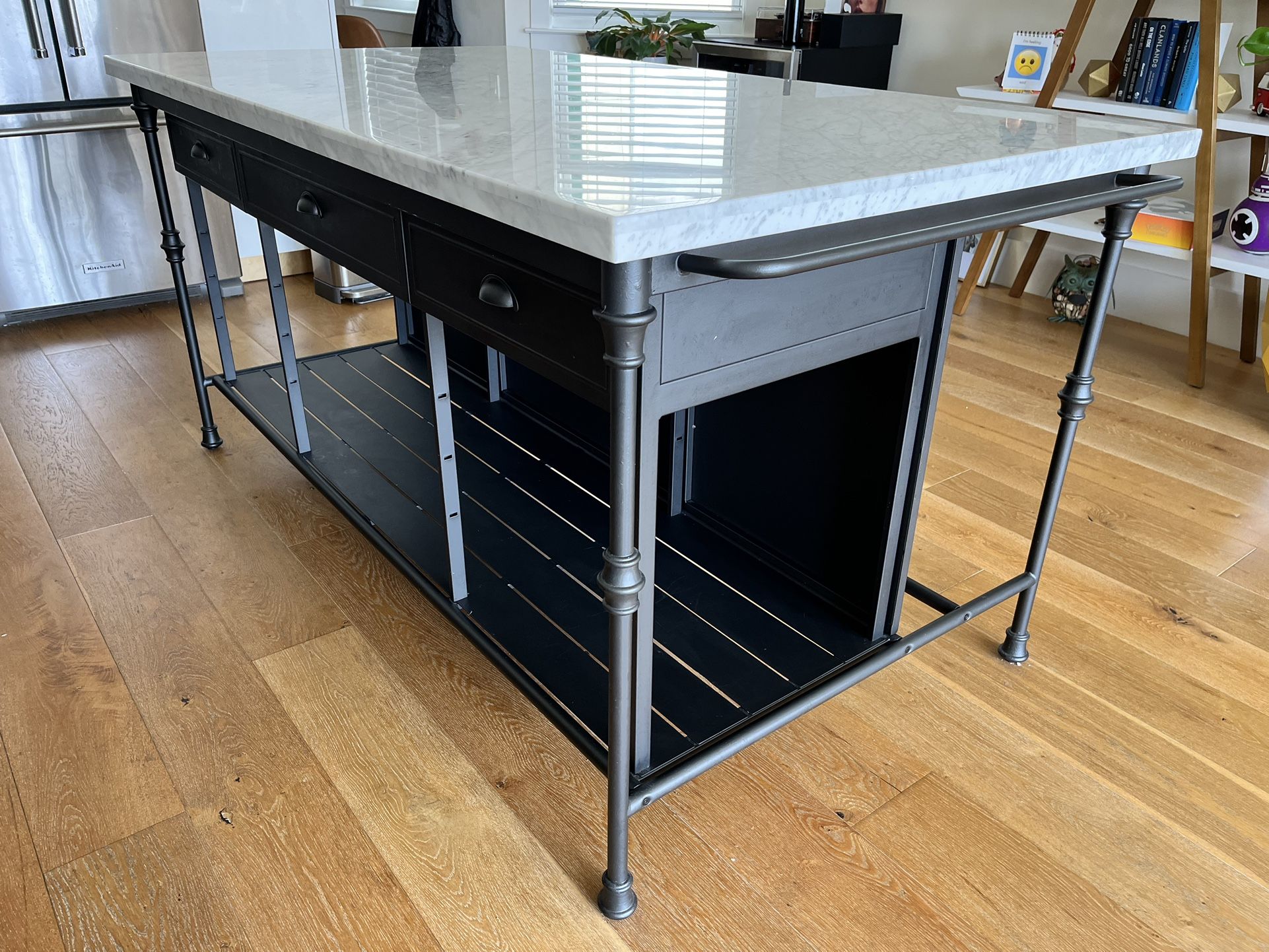 Crate & Barrel French 72" Large Kitchen Island