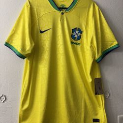 Nike Brazil National Soccer Team 22/23 Vapor Match Home Jersey Sizes L & XL