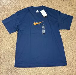 (Size L) Nike SB Retro Vintage Style Tee Blue Loose Fit Graphic T-Shirt