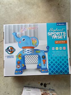 Toddler basketball and soccer activity center