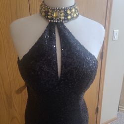 Gorgeous black Sherri  Hill elegant size 8.  MAKE ME AN OFFER 