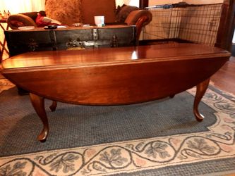 Vintage oval drop leaf table
