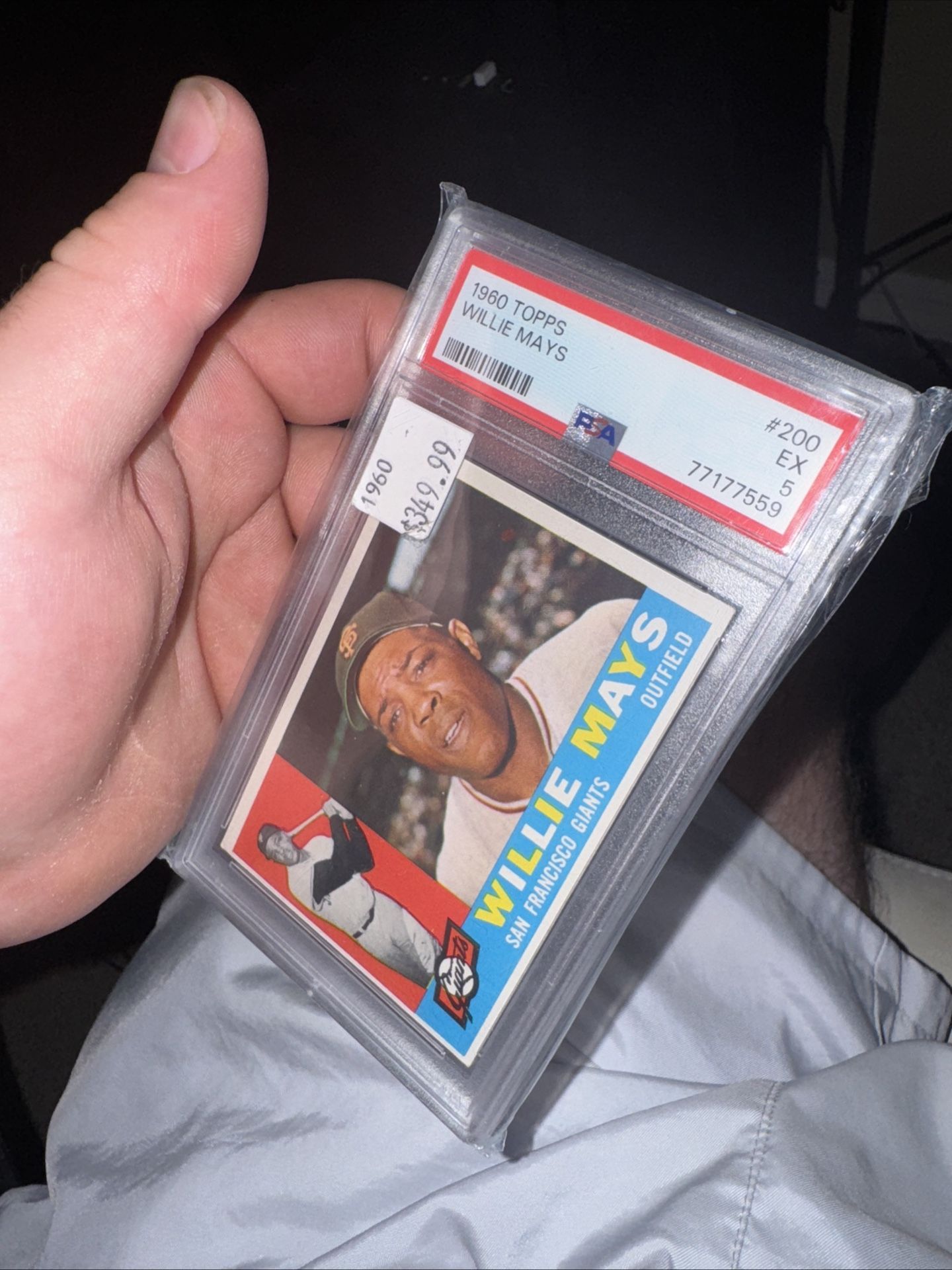 1960 TOPPS WILLIE MAYS #200 PSA 5 EX