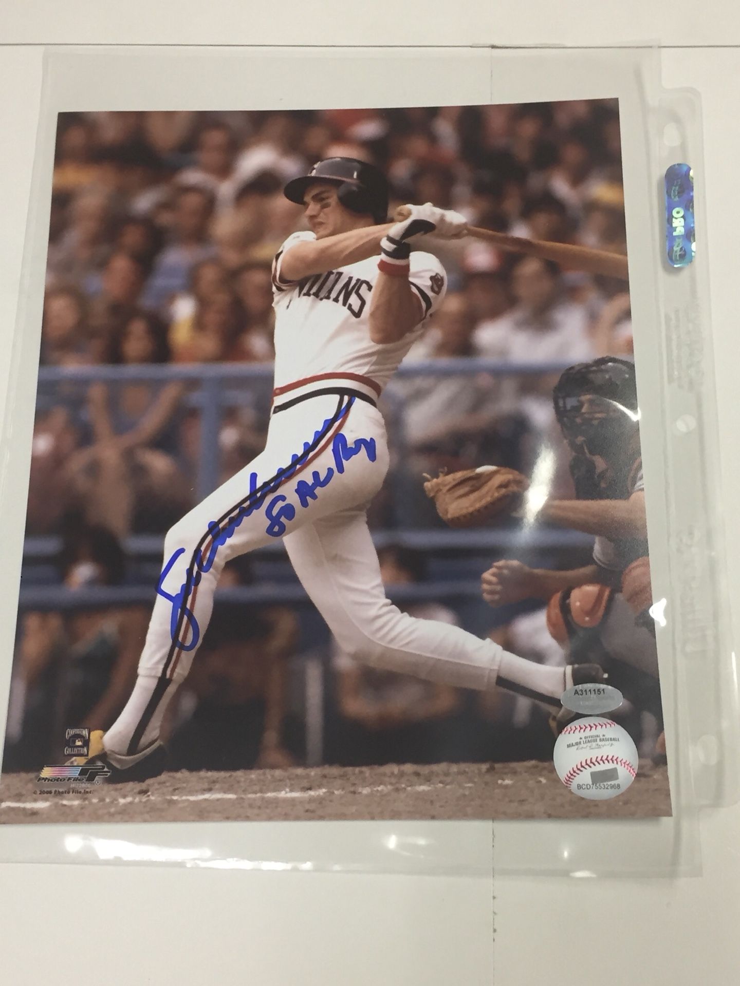 Joe Charboneau Cleveland Indians Autograph