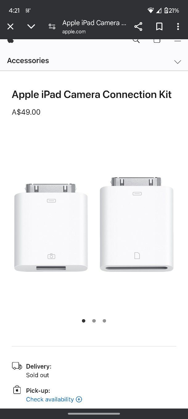 Apple iPad Camera Connection Kit