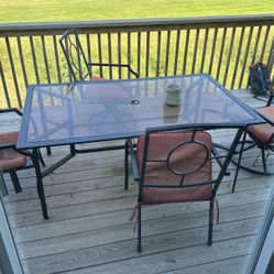 Glass Patio Table
