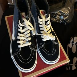 Vans Shoe Black/Blue/White Size 6.5