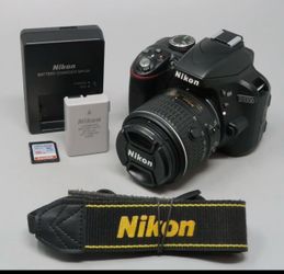 Nikon D3300 DSLR Camera with Lens, Charger, Battery
