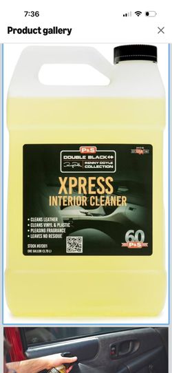 S PROFESSIONAL DETAIL PRODUCTS Xpress Interior Cleaner – Safe for Leather, Vinyl, Plastic & More, Removes Dirt, Grease & Oil, No Residue, Fresh Scent,