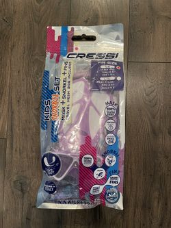 New Cressi Kids Snorkel Set