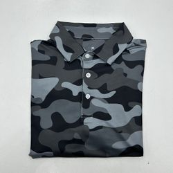 Black Camo Golf Polo