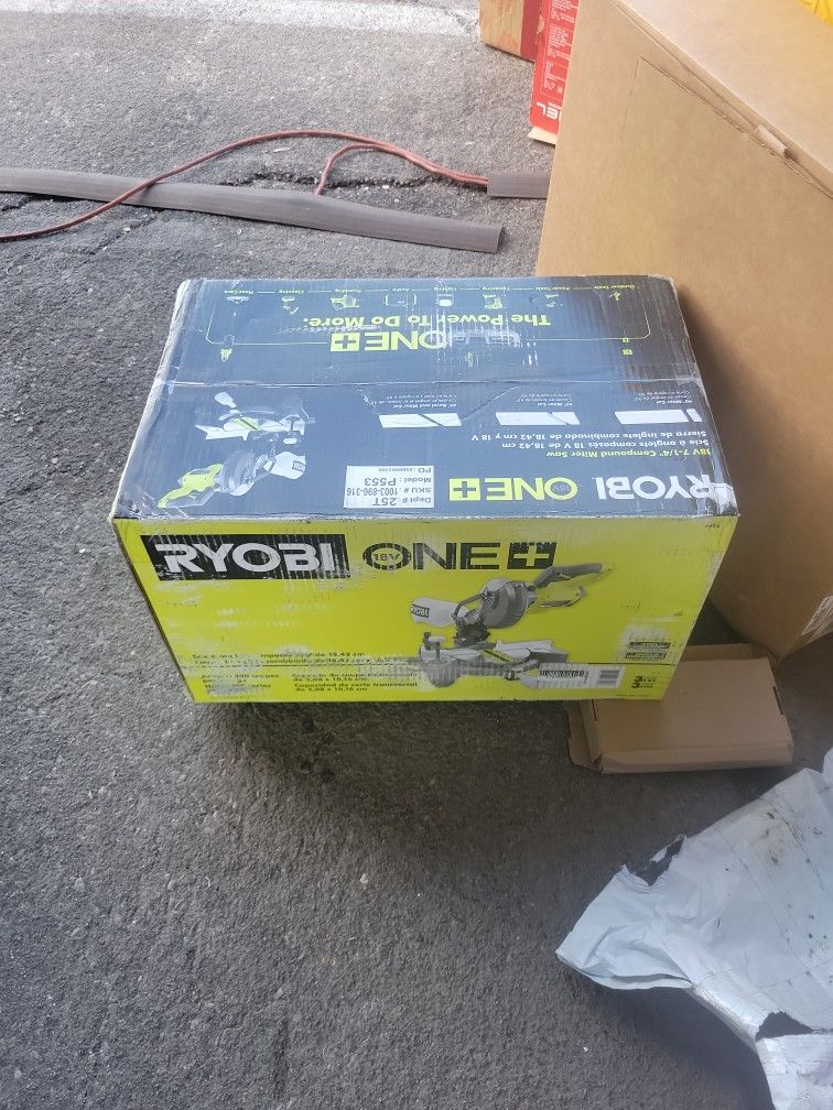 Ryobi One +18v7-1/4 Com0ound Miter Saw