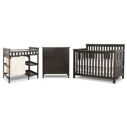Crib, Dresserr, and Changing Table - Espresso 