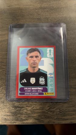 Panini WC 26 Red Parallel Emi Martinez Sticker