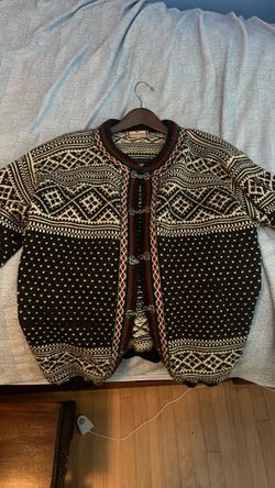 Dale of Norway Fair Isle Wool Cardigan Sweater