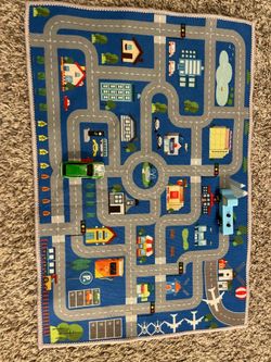 Hot wheels cars play mat