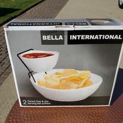 New Bella International Dip Serving Set