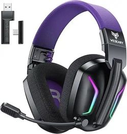 WESEARY Wireless Gaming Headset for PS5, PS4, PC, Switch & Mac, 20ms Ultra-Low L