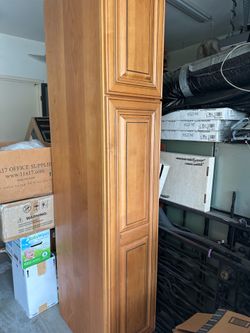 wood pantry cabinet