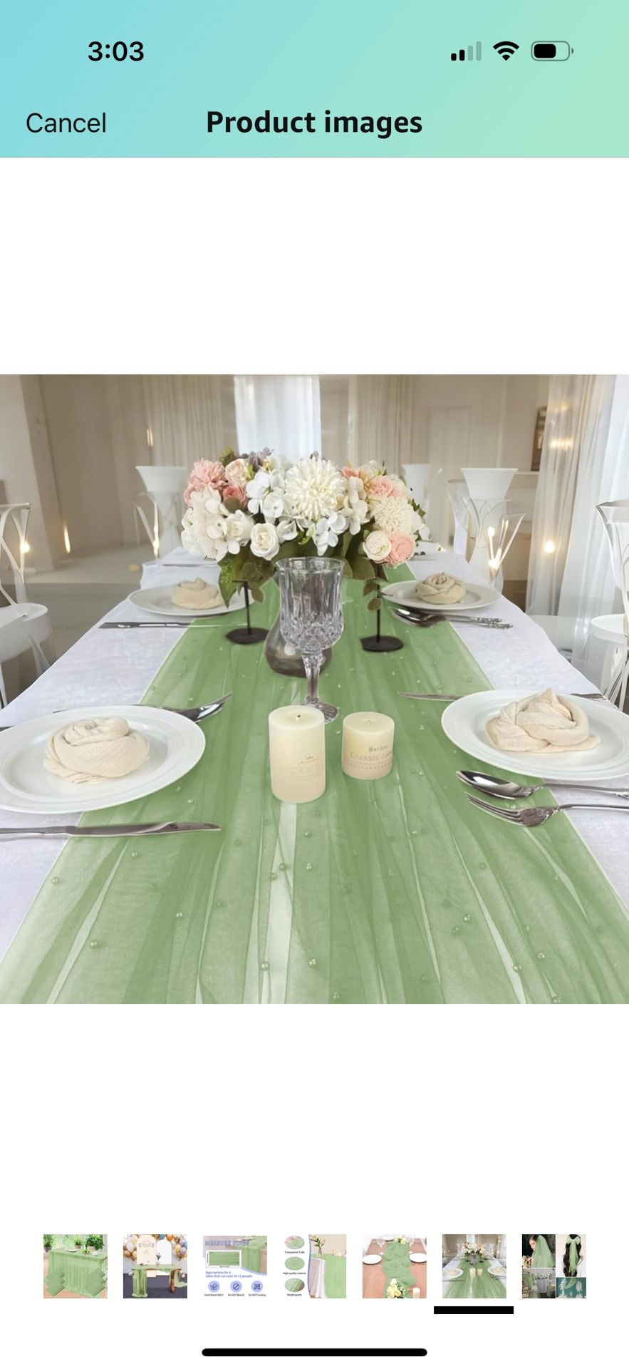 4 Pcs Pearl Table Runner,10ft Pearl Table Cloth,