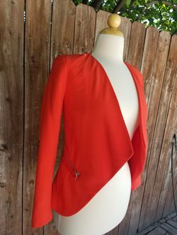 H&M jacket size 2 orange color