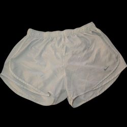 Nike Dri-Fit Activewear Shorts W/Lining Size XLarge White