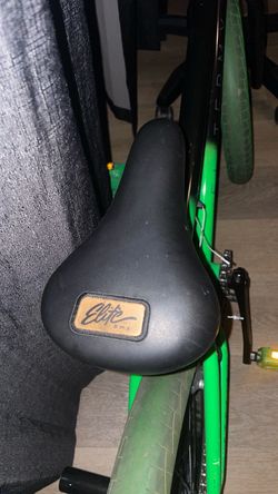 Green and black used bmx