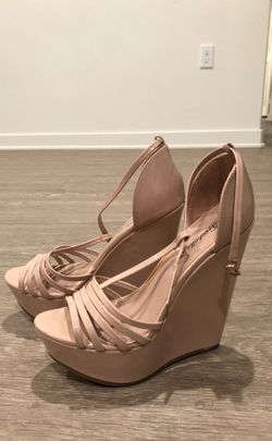 Nude strap high heels Size 8.5
