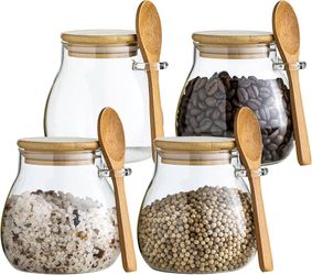 JGKYLDZ Airtight Glass Food Storage