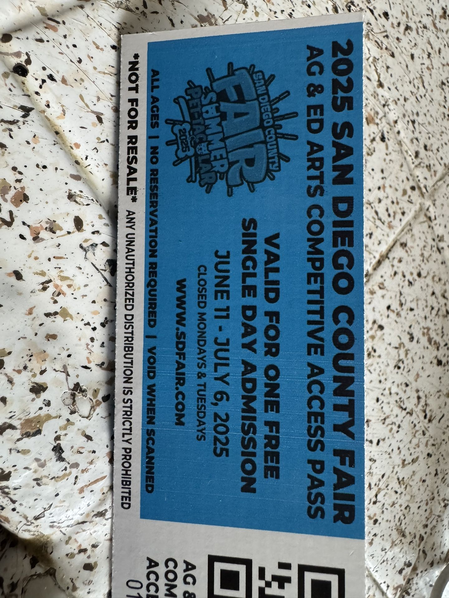 Del Mar Fair Tickets