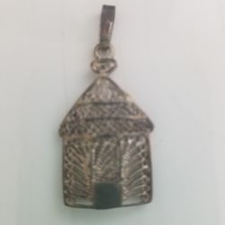 African Silver Pendant