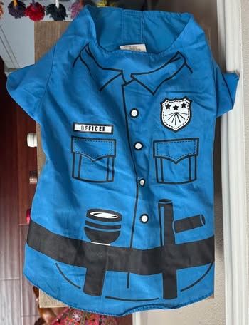 Dog Costume Fits L Policeman Cop just $5 xox