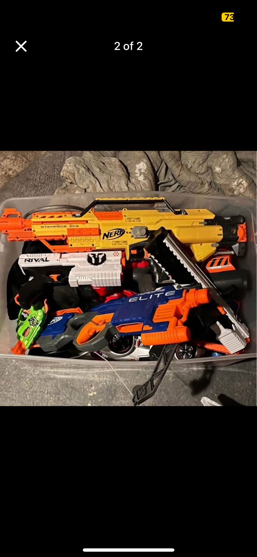 Big Bucket Of Nerf Guns