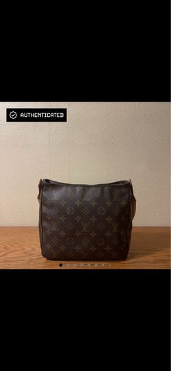 Louis Vuitton Looping Shoulder Bag MM Brown Canvas