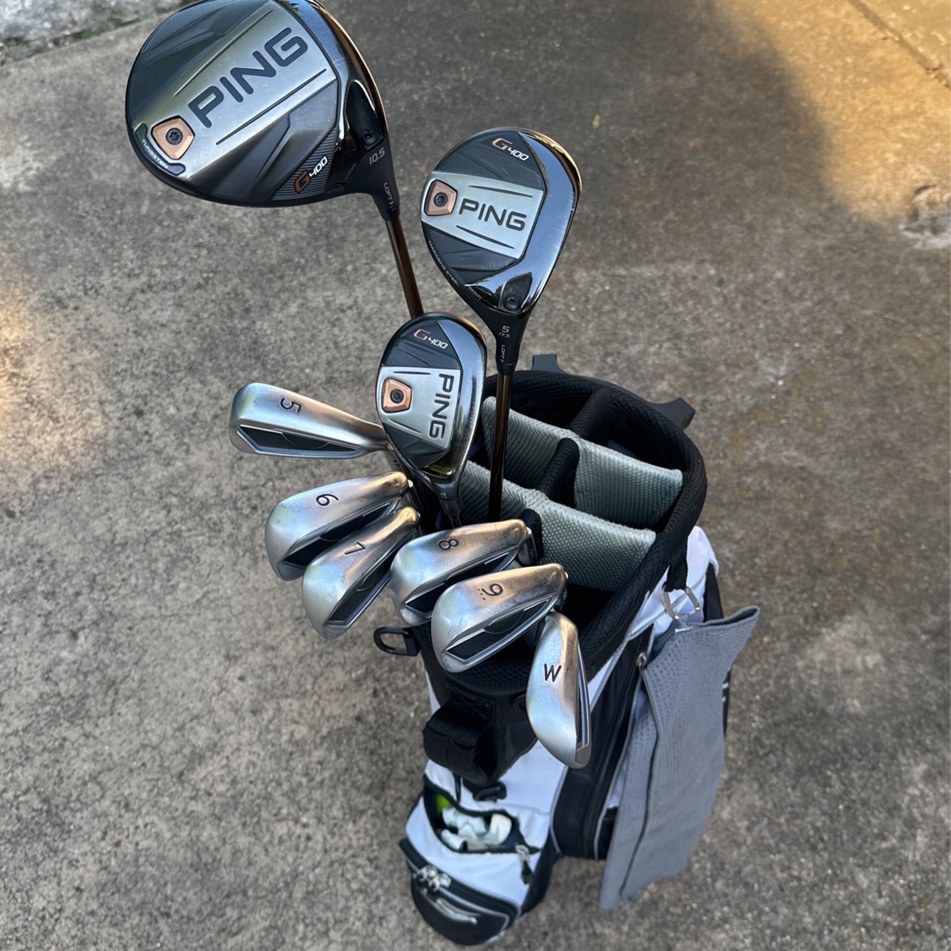 Full Set Of Ping G400 Golf Clubs