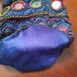 Mirrored Blue Satchel