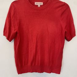 Women’s Size Large Vintage Red Short Sleeve Sweater $20