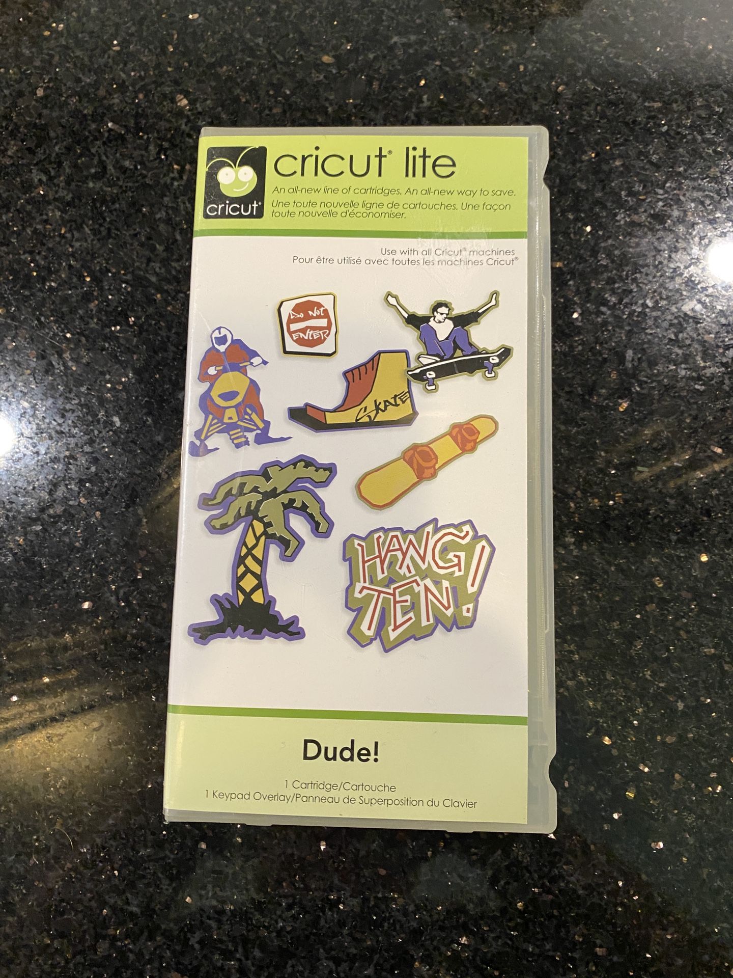 Cricut Lite Shapes Cartridge DUDE! Complete (contact info removed)