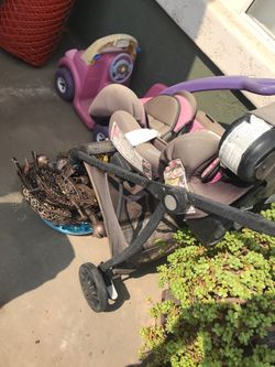 Baby stroller and swing
