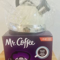 Mr. Coffee Whistling Tea Kettle NEW ☕️🫖