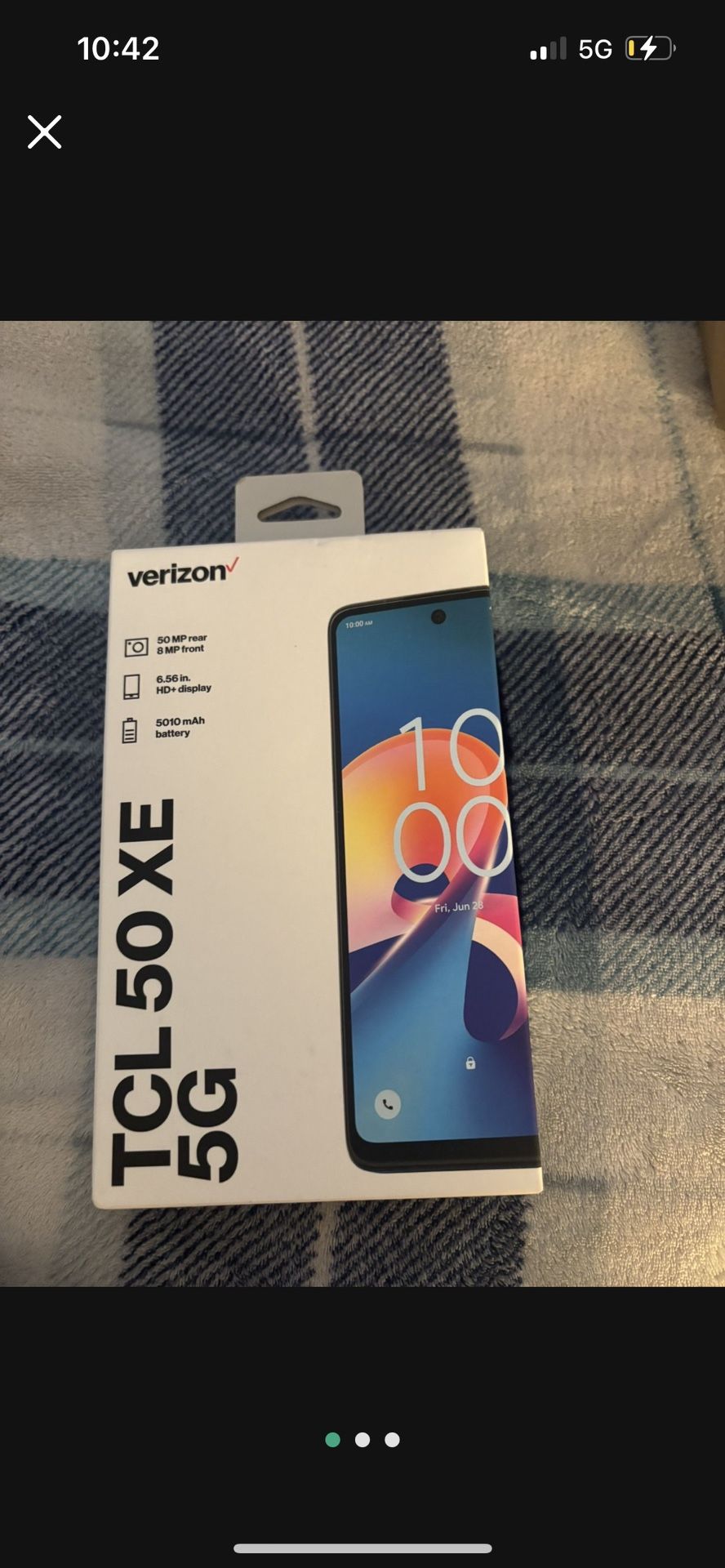 TCL 50 XE Android Smartphone – Verizon – Unlocks After 60 Days