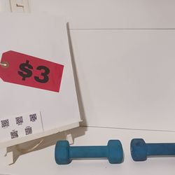 2lbs Rubber Grip Dumbells (1 set) $3.00