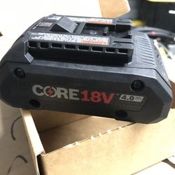 Bosch Core 18V Battery - 4.0AH - Brand new Lithium Ion Battery For Bosch Cordless Bulldog SDS Or Other Drill Or Bosch Tool