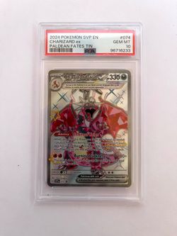 2024 POKEMON SVP EN CHARIZARD ex PALDEAN FATES TIN PSA 10