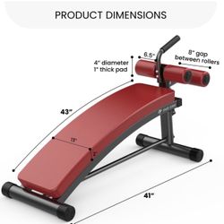 Brand New Finer Form Gym-Quality Sit Up Bench